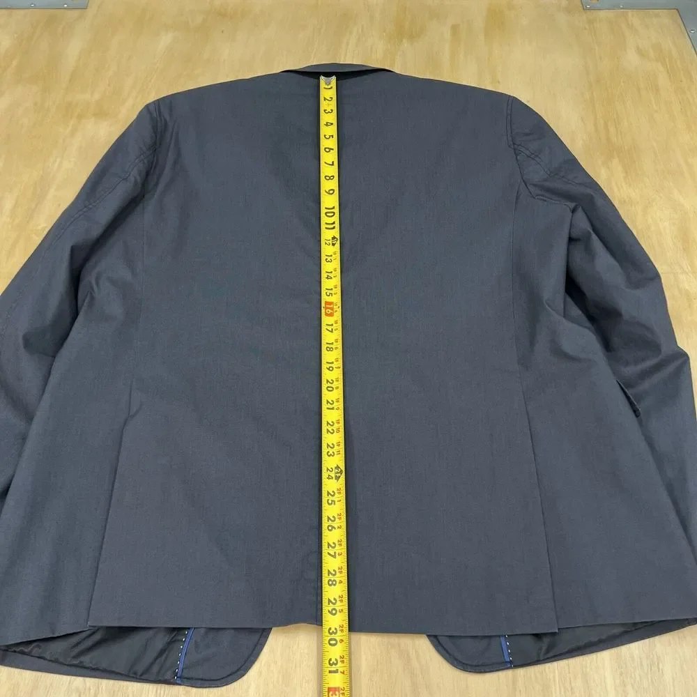 Pronto Uomo‎ Blue Lablel Sport Jacket Mens Sz XL Modern Fit Cotton Blend Stretch